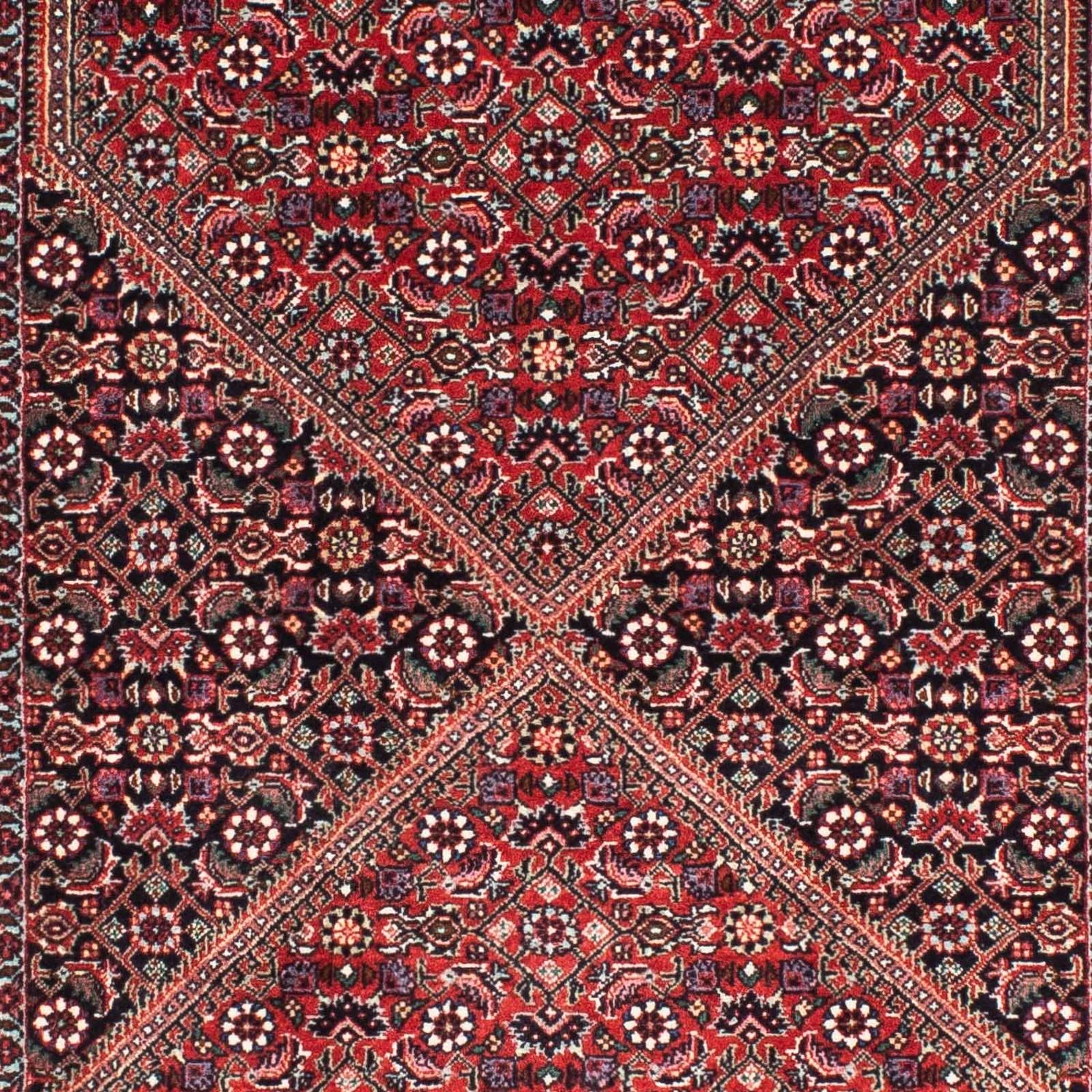 Tapis de couloir Tapis persan - Bidjar - 219 x 79 cm - rouge foncé