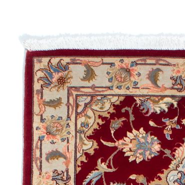 Tappeto corsia Tappeto Persero - Tabriz - Reale - 213 x 83 cm - rosso scuro