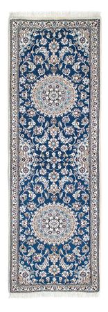 Tapis de couloir Tapis persan - Nain - Royal - 190 x 62 cm - bleu foncé