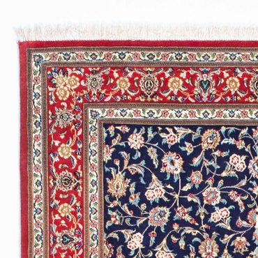 Tapis persan - Ghom - 200 x 130 cm - bleu foncé