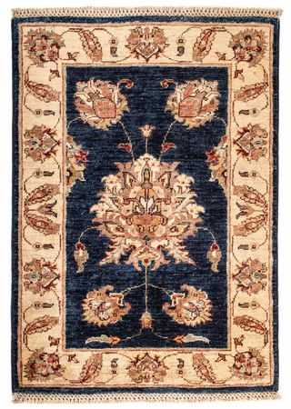 Tapis Ziegler - 95 x 62 cm - bleu foncé