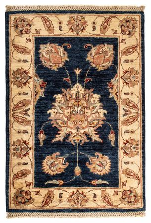 Tapis Ziegler - 95 x 59 cm - bleu foncé