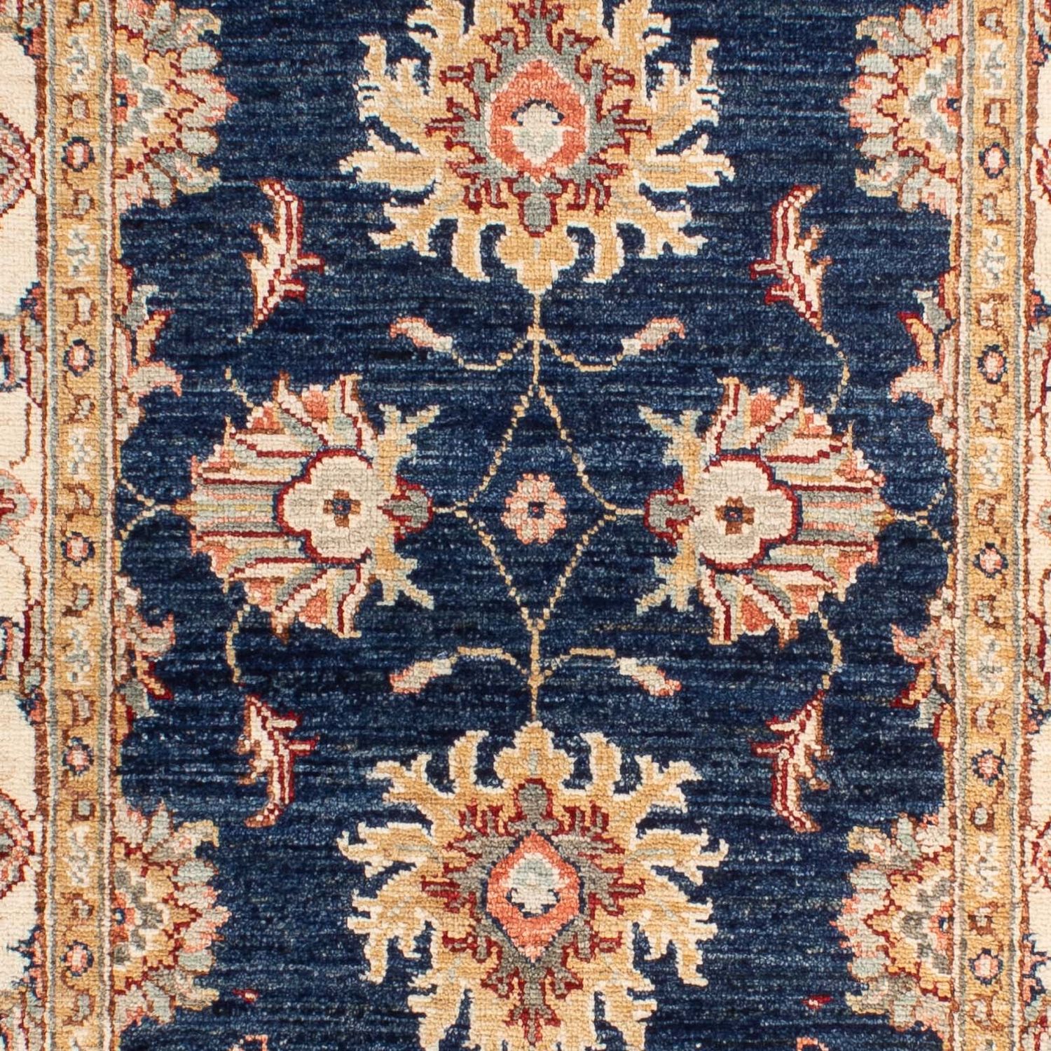 Tapis Ziegler - 123 x 79 cm - bleu foncé