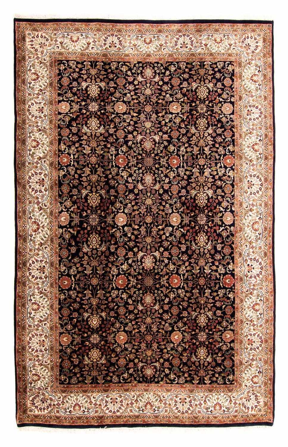 Tappeto orientale - Keshan - Indo - 312 x 201 cm - blu scuro