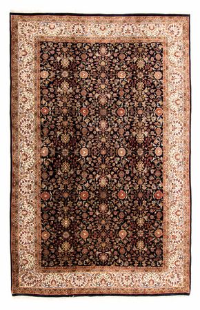 Tappeto orientale - Keshan - Indo - 312 x 201 cm - blu scuro