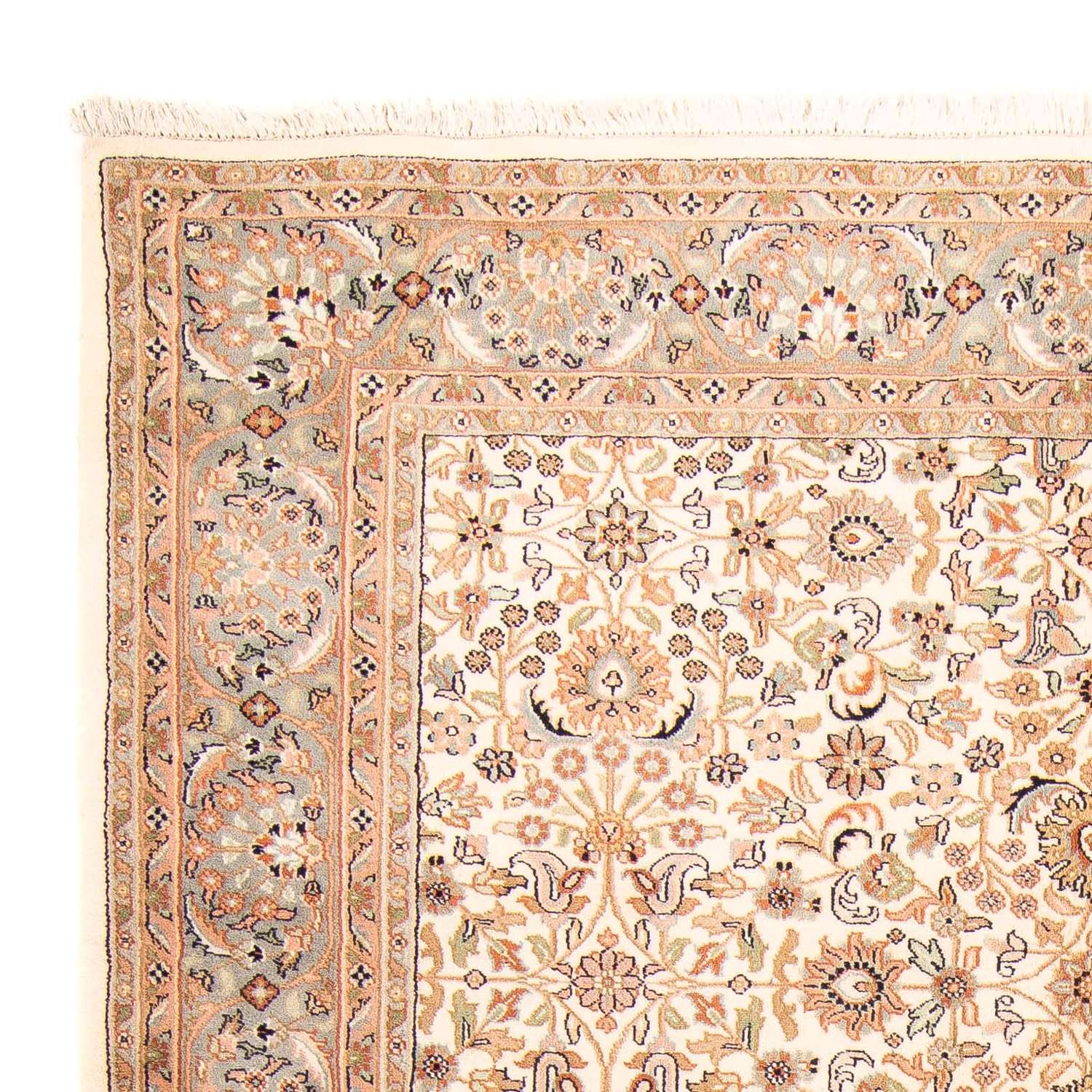 Alfombra oriental - Keshan - Indus - 240 x 173 cm - beige