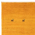 Tapis Gabbeh - Loribaft Persan carré  - 103 x 85 cm - orange