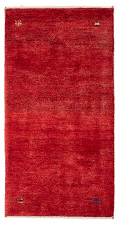 Tapete Gabbeh - Loribaft Persa - 136 x 64 cm - vermelho escuro