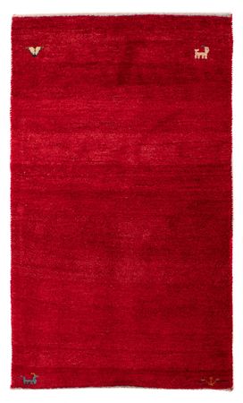 Tapete Gabbeh - Loribaft Persa - 130 x 76 cm - vermelho escuro