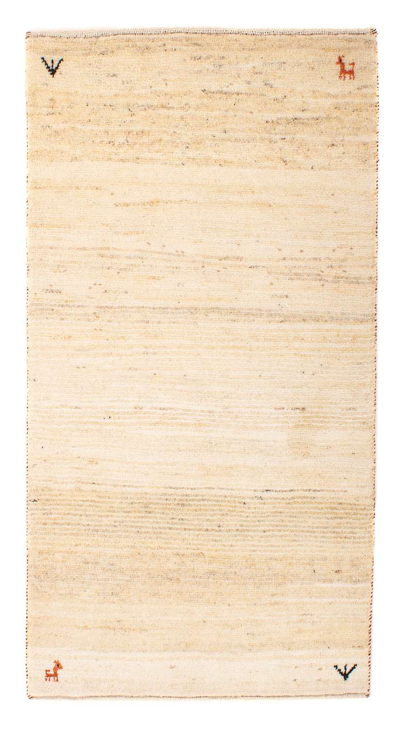 Gabbeh teppe - Loribaft persisk teppe - 129 x 73 cm - beige