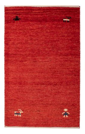 Tapis Gabbeh - Loribaft Persan - 118 x 75 cm - rouge foncé