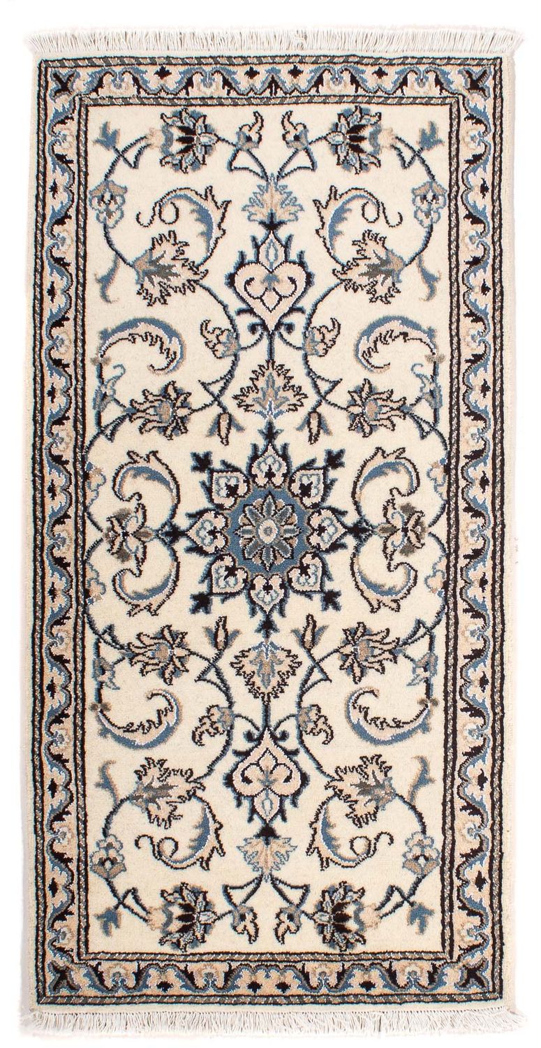 Alfombra persa - Nain - 139 x 70 cm - beige