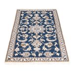 Tapis persan - Nain - 140 x 70 cm - bleu foncé