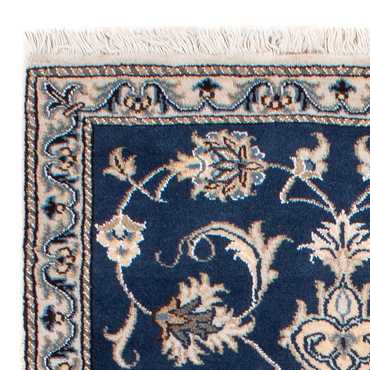 Tapis persan - Nain - 135 x 67 cm - bleu foncé