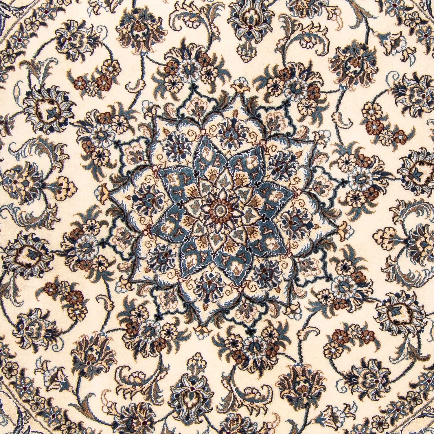 Persisk teppe - Nain rundt  - 200 x 200 cm - beige