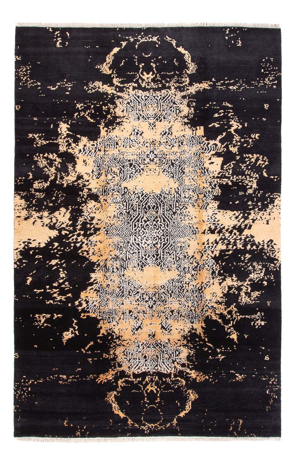 Tapis design - 302 x 197 cm - bleu foncé