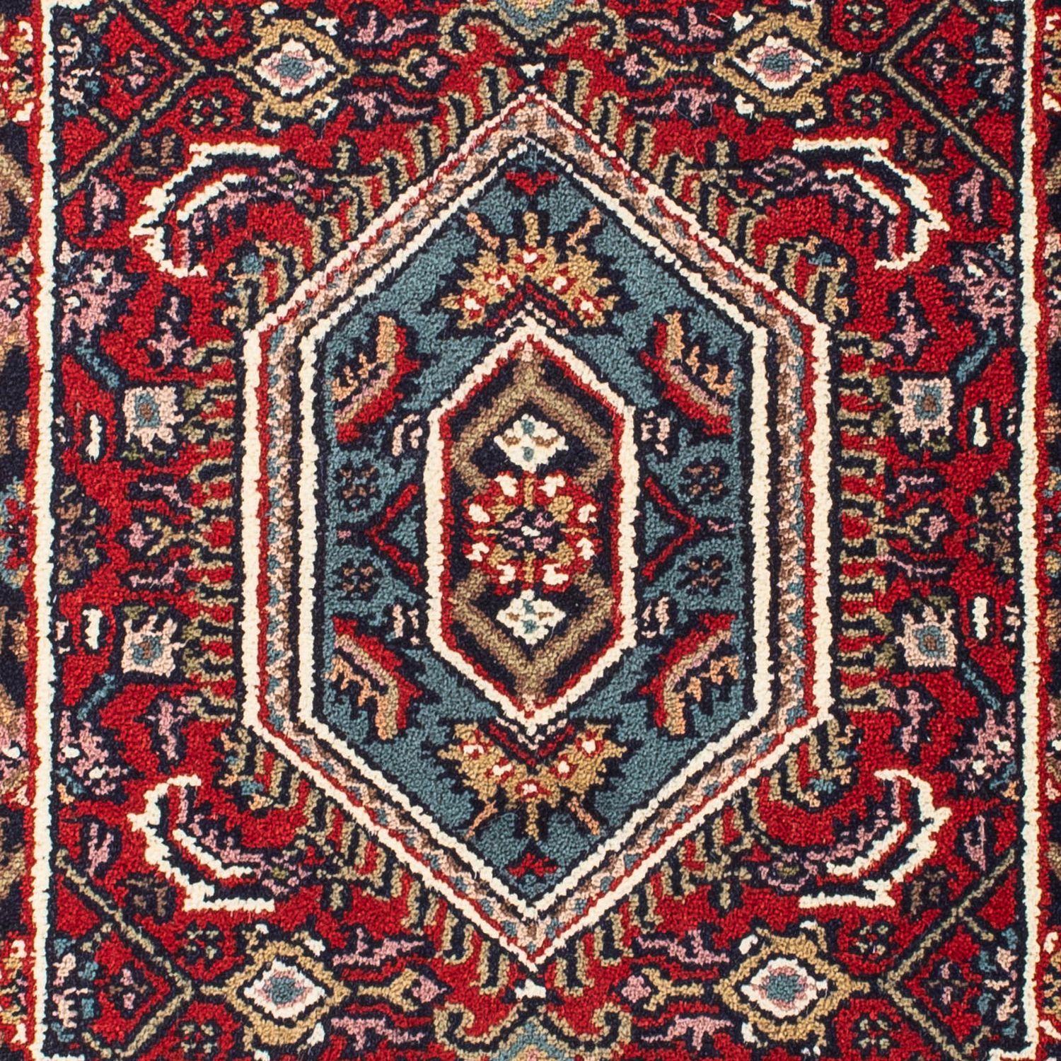 Alfombra oriental - Bidjar - Indus - 90 x 60 cm - rojo oscuro