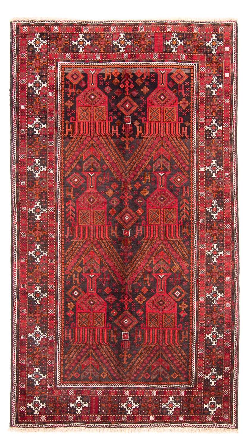 Loper Baluch tapijt - 240 x 124 cm - donkerrood