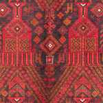 Alfombra de pasillo Alfombra Belutsch - 240 x 124 cm - rojo oscuro