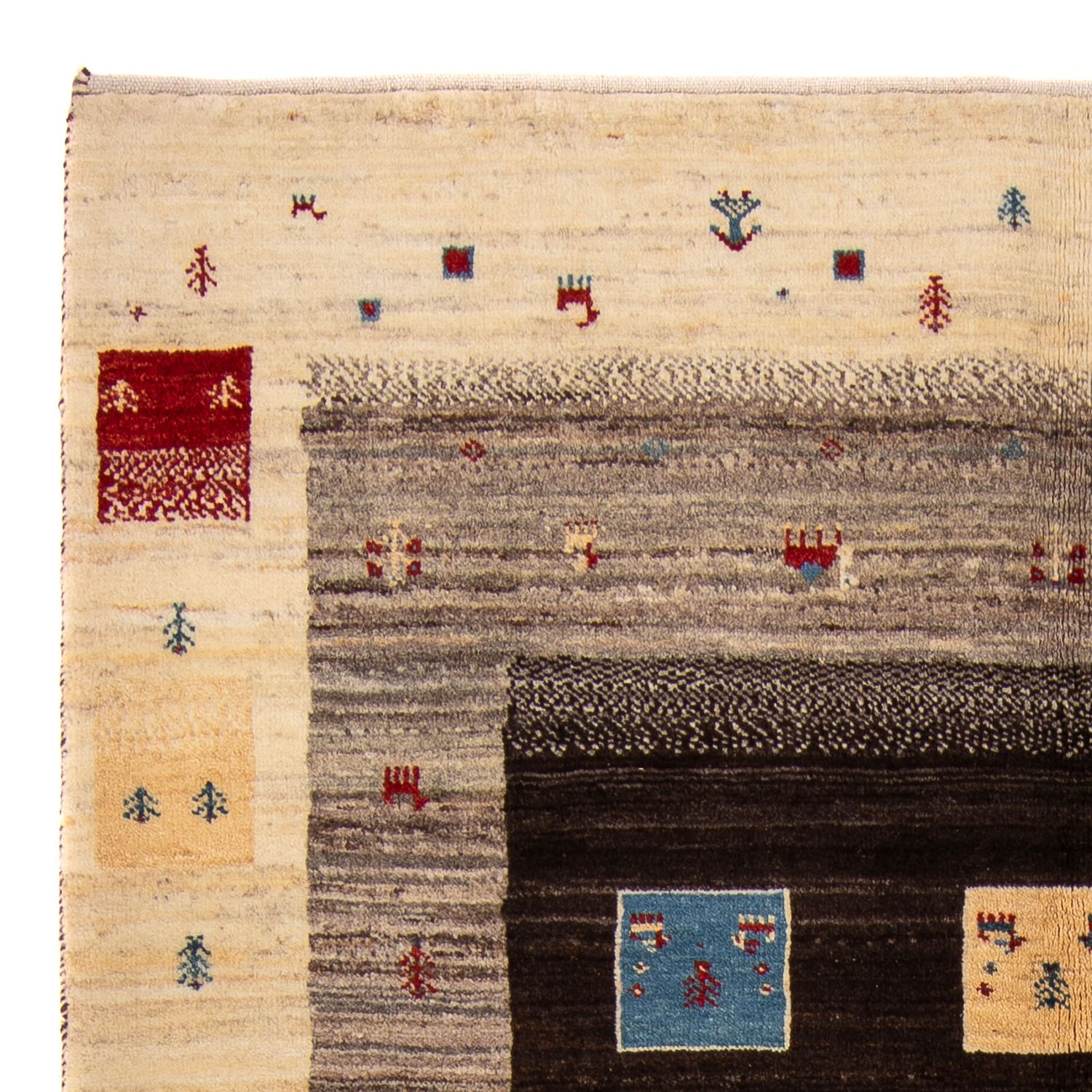 Gabbeh Rug - Loribaft Perser - 240 x 153 cm - beige