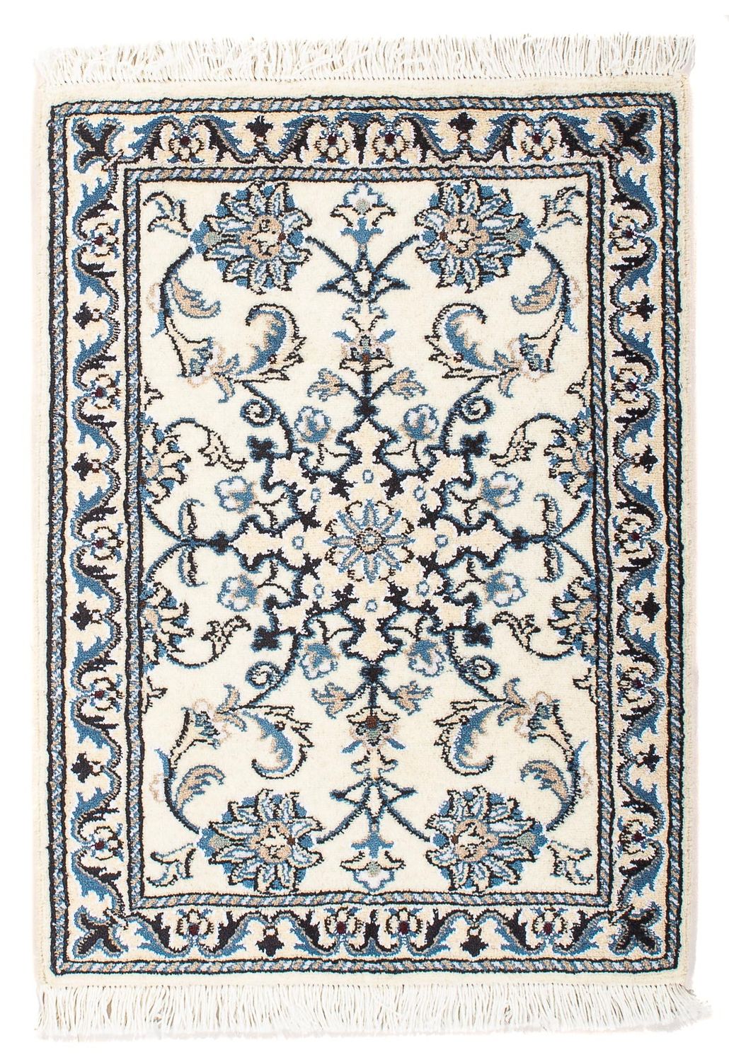 Tapis persan - Nain - 81 x 57 cm - beige