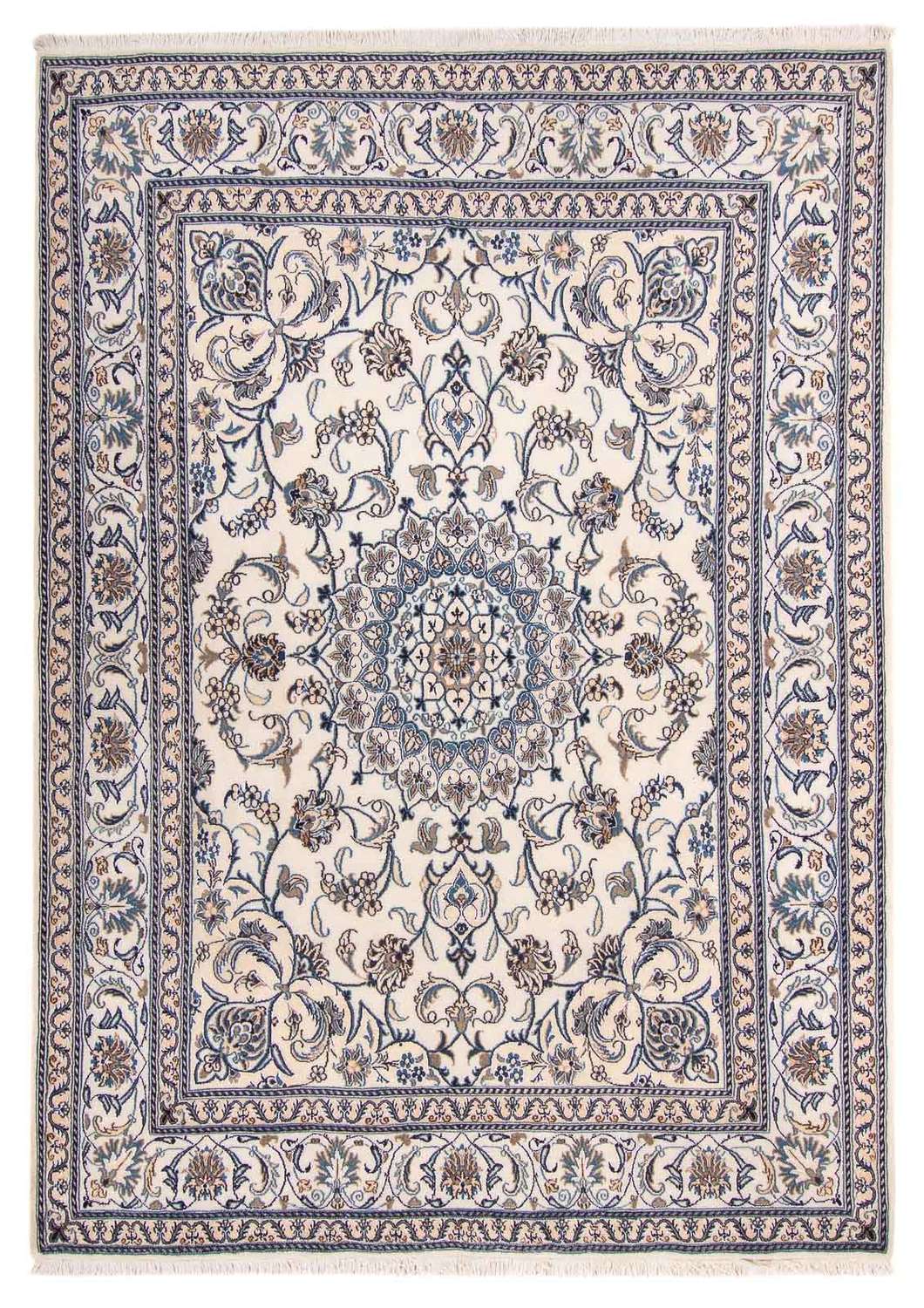 Persisk tæppe - Nain - 266 x 198 cm - beige