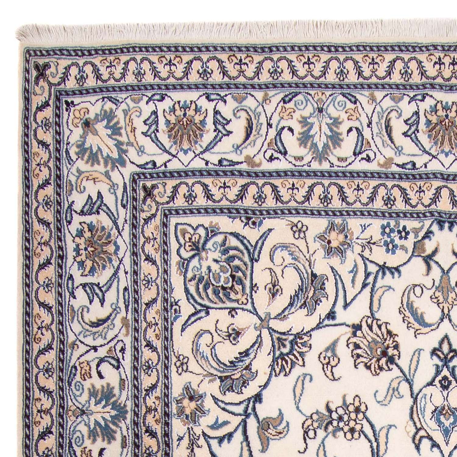 Perský koberec - Nain - 266 x 198 cm - béžová