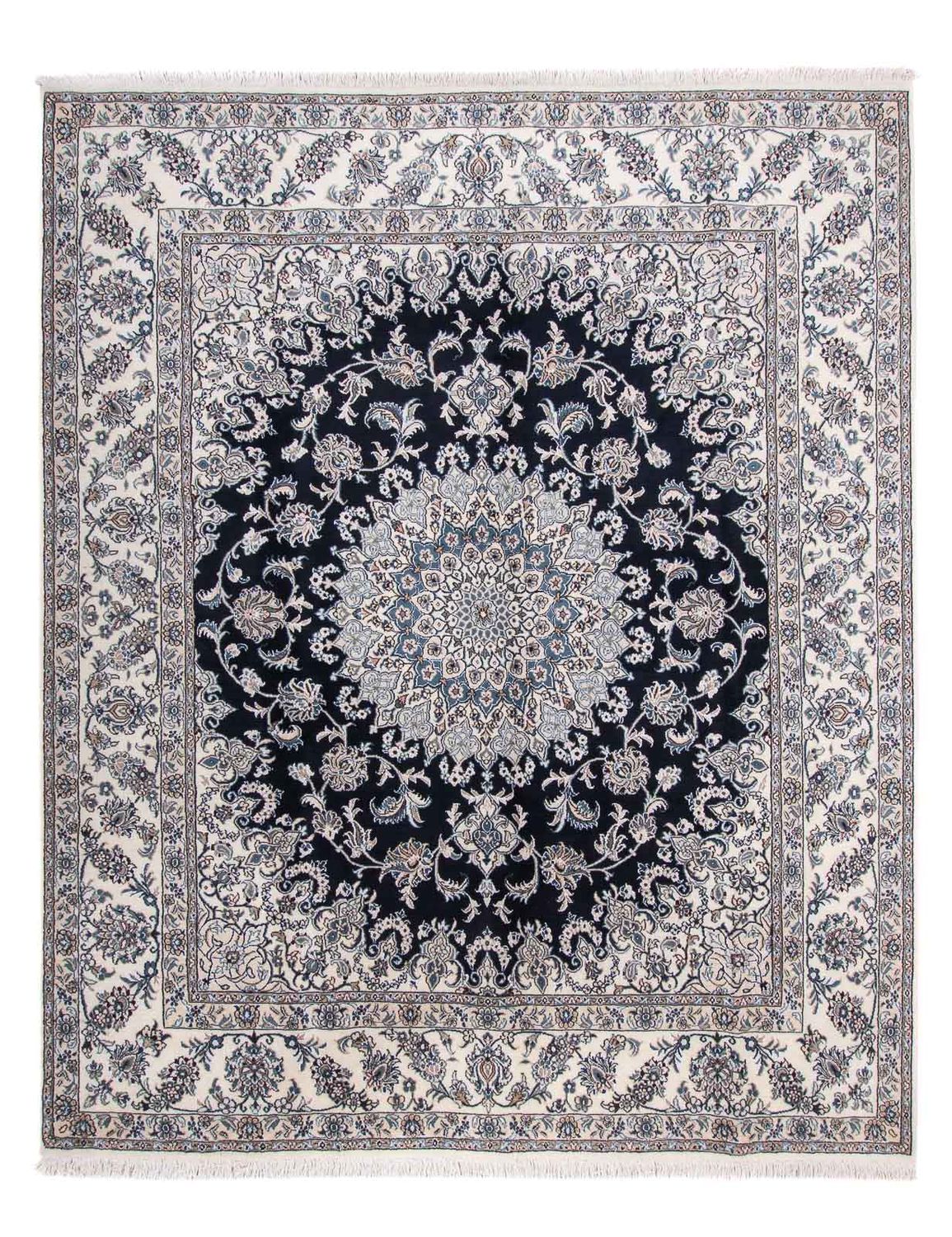 Tapis persan - Nain - 300 x 245 cm - bleu foncé