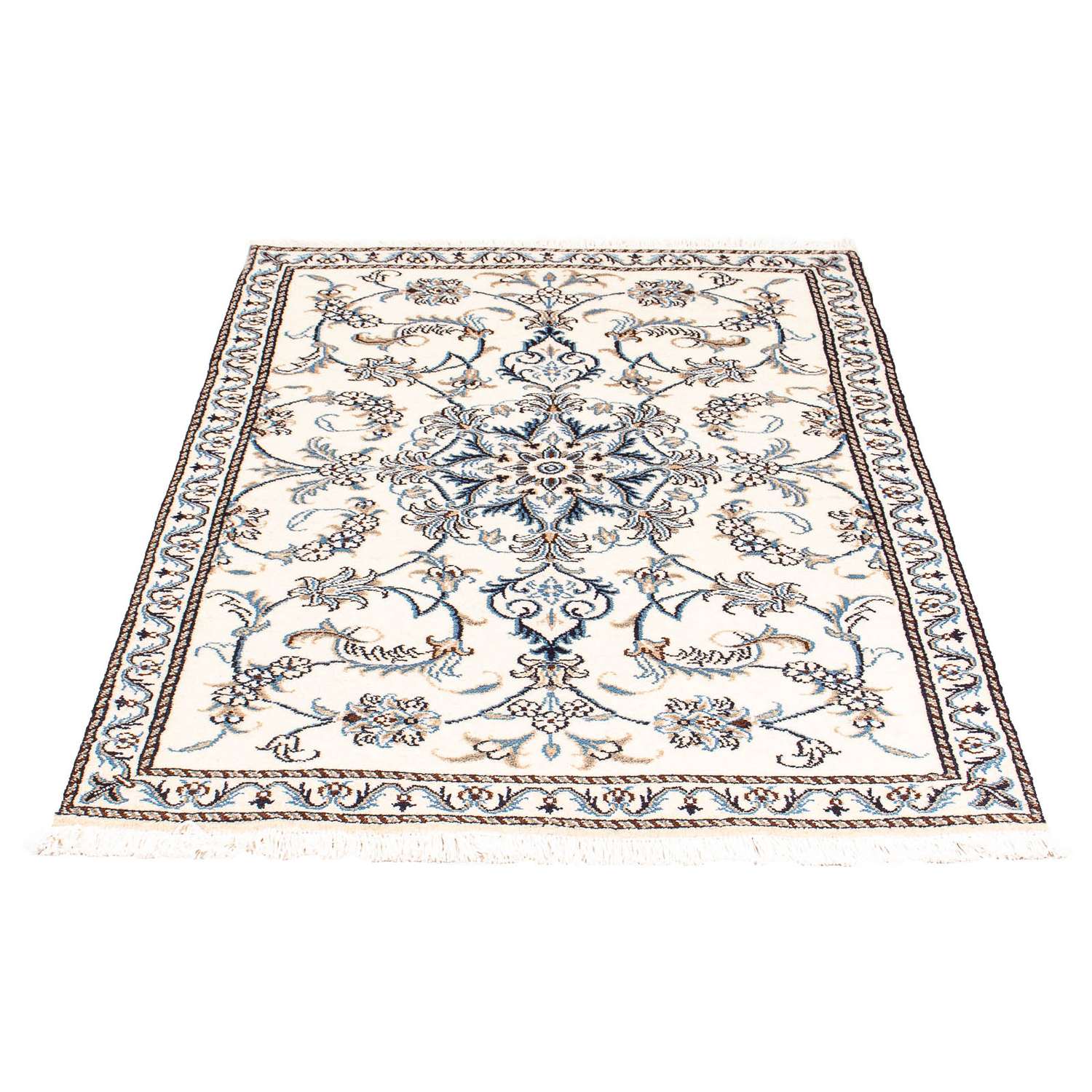 Perzisch tapijt - Nain - 137 x 90 cm - beige