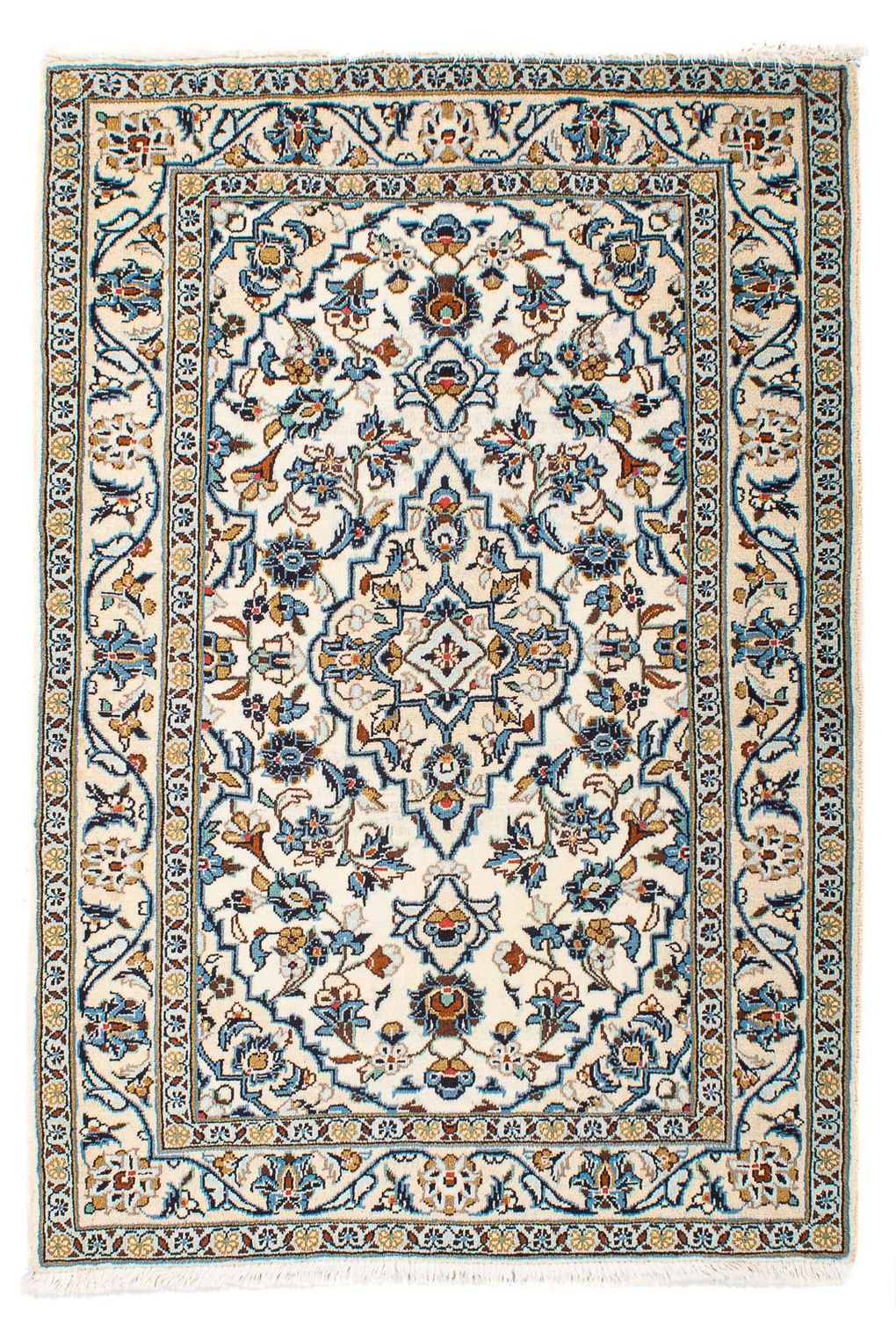 Tapis persan - Keshan - 152 x 100 cm - beige