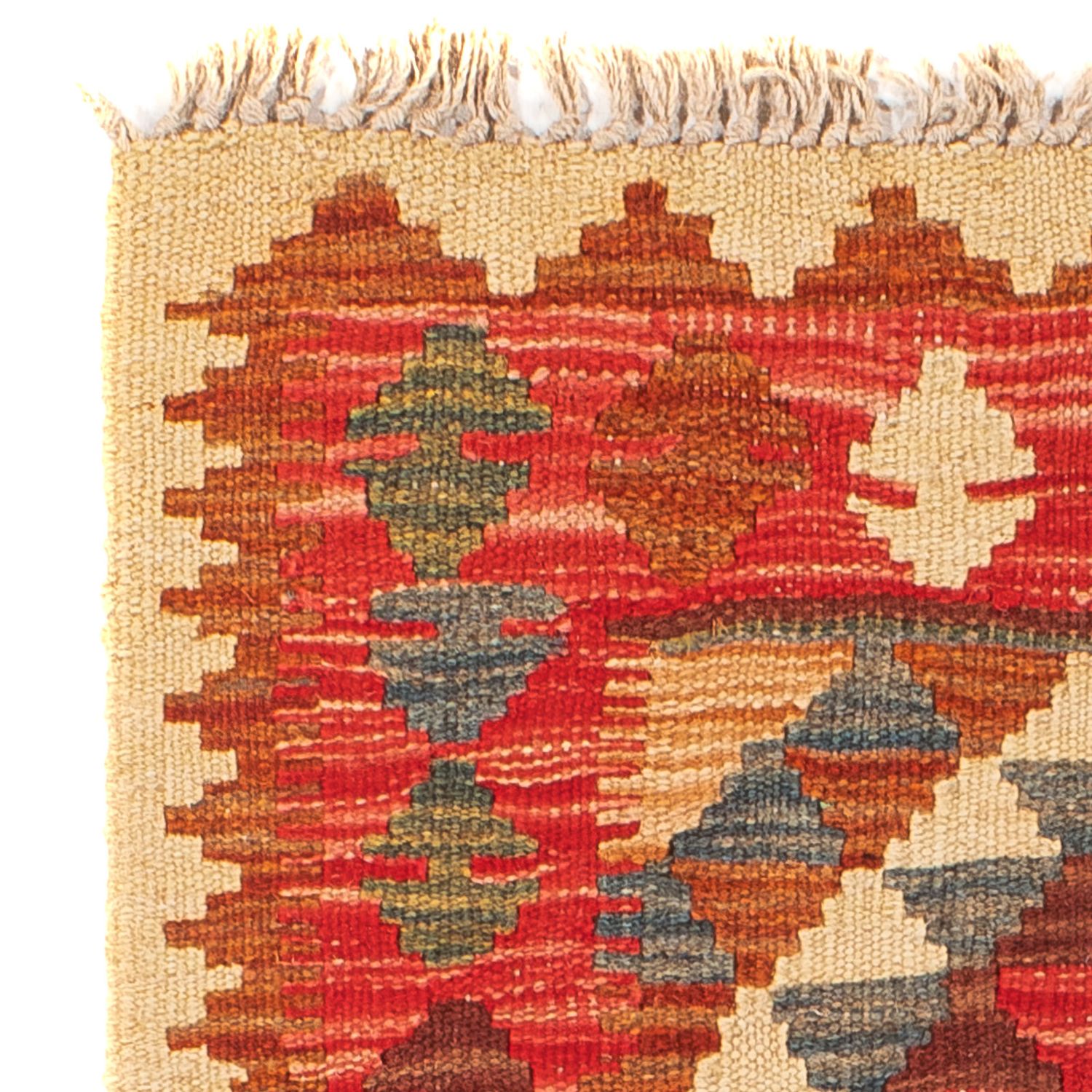 Kelim Carpet - orientalisk matta - 90 x 60 cm - flerfärgad