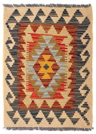 Kelim Rug - Oriental - 90 x 60 cm - multicolored