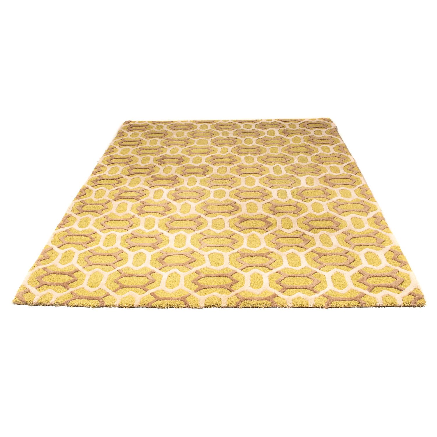 Alfombra de lana - 260 x 180 cm - amarillo