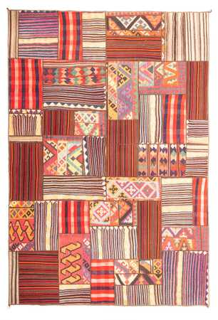 Tapete de trabalho em patchwork - 350 x 250 cm - multicolorido