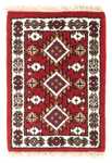 Orientalsk tæppe - 60 x 40 cm - mørkerød