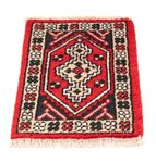 Tapis oriental - 60 x 40 cm - rouge foncé