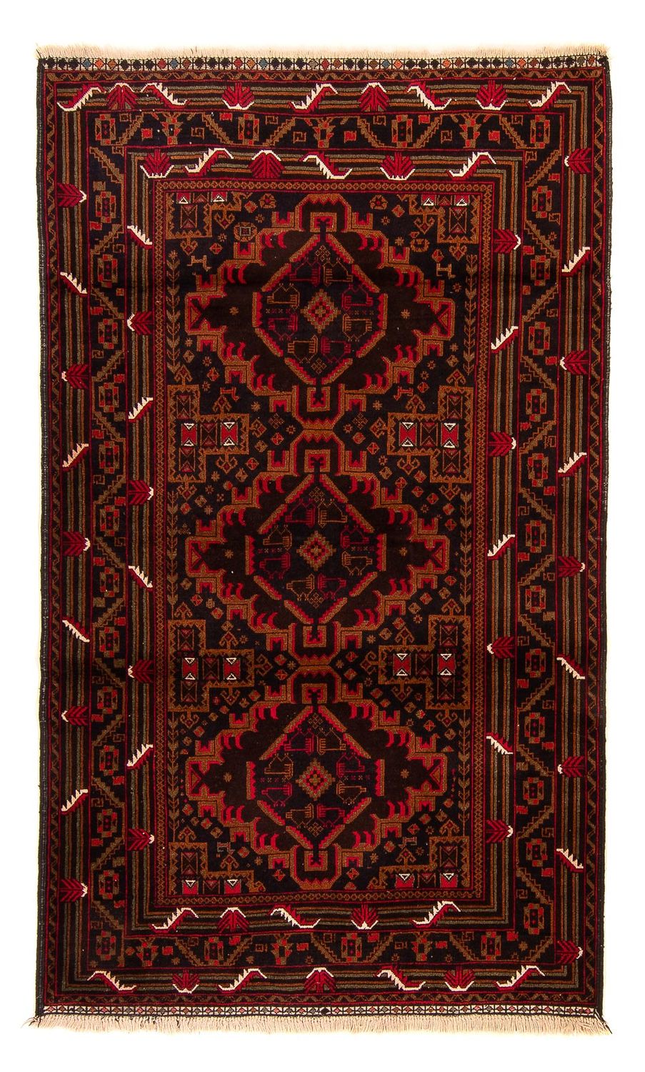 Baluch tapijt - 204 x 125 cm - bruin