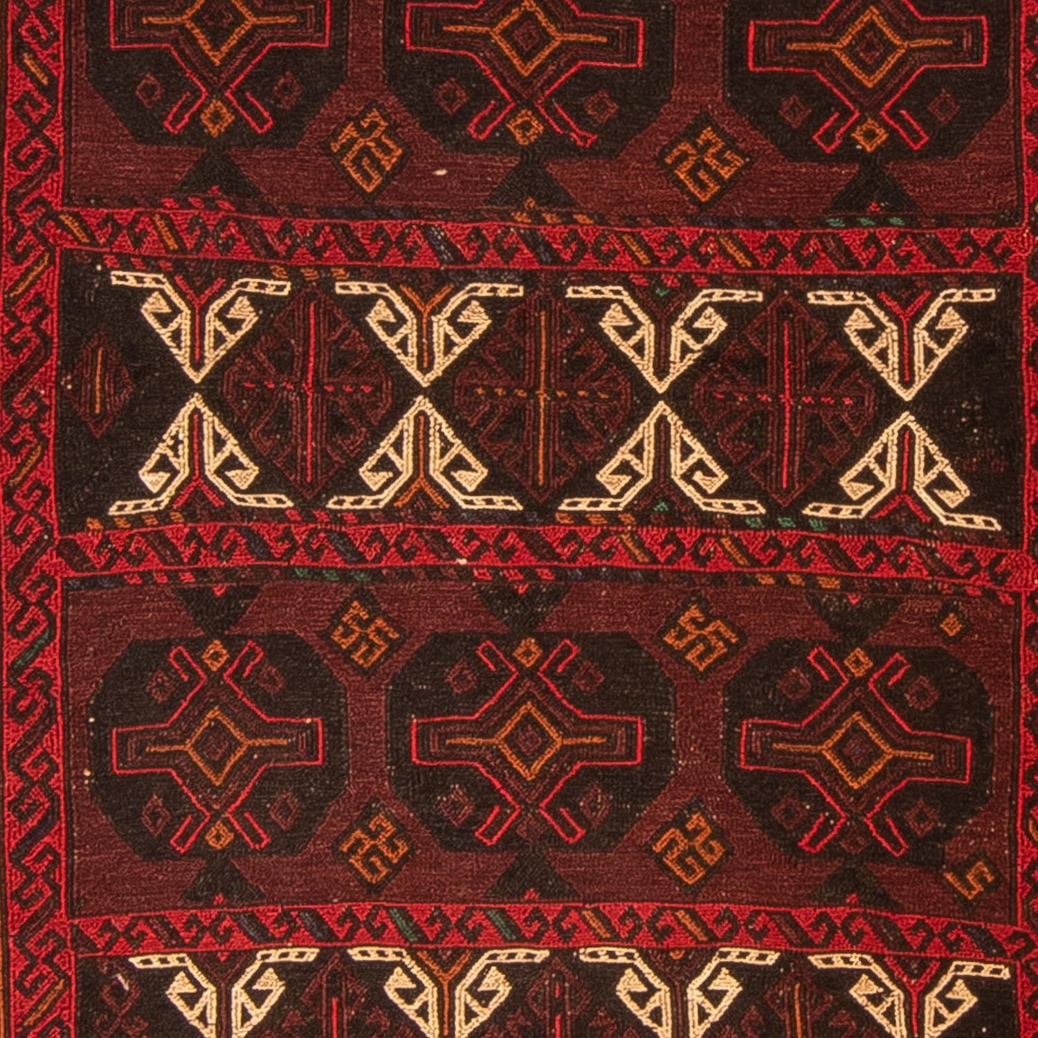 Tapis Kelim - Oriental - 188 x 128 cm - marron