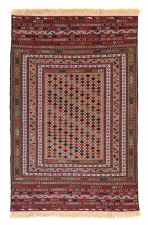 Kelim Carpet - orientalisk matta - 185 x 120 cm - flerfärgad