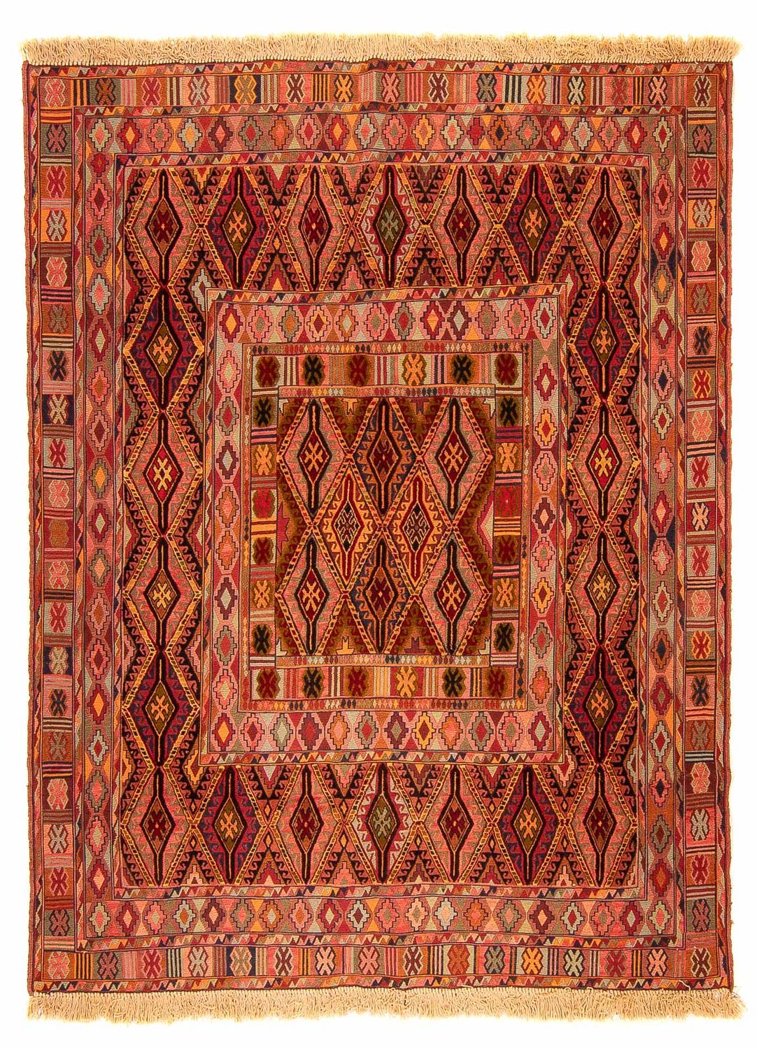 Kelim Carpet - orientalisk matta - 175 x 147 cm - flerfärgad