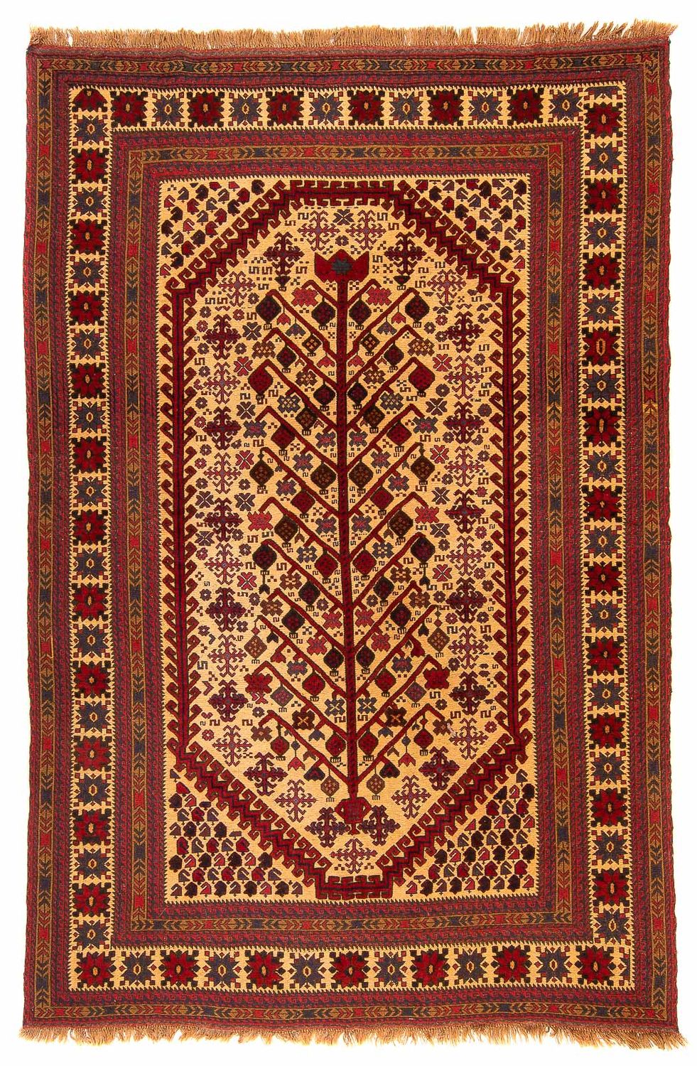 Kelim Carpet - orientalisk matta - 268 x 195 cm - brun