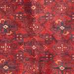 Alfombra de pasillo Alfombra afgana - 140 x 44 cm - rojo
