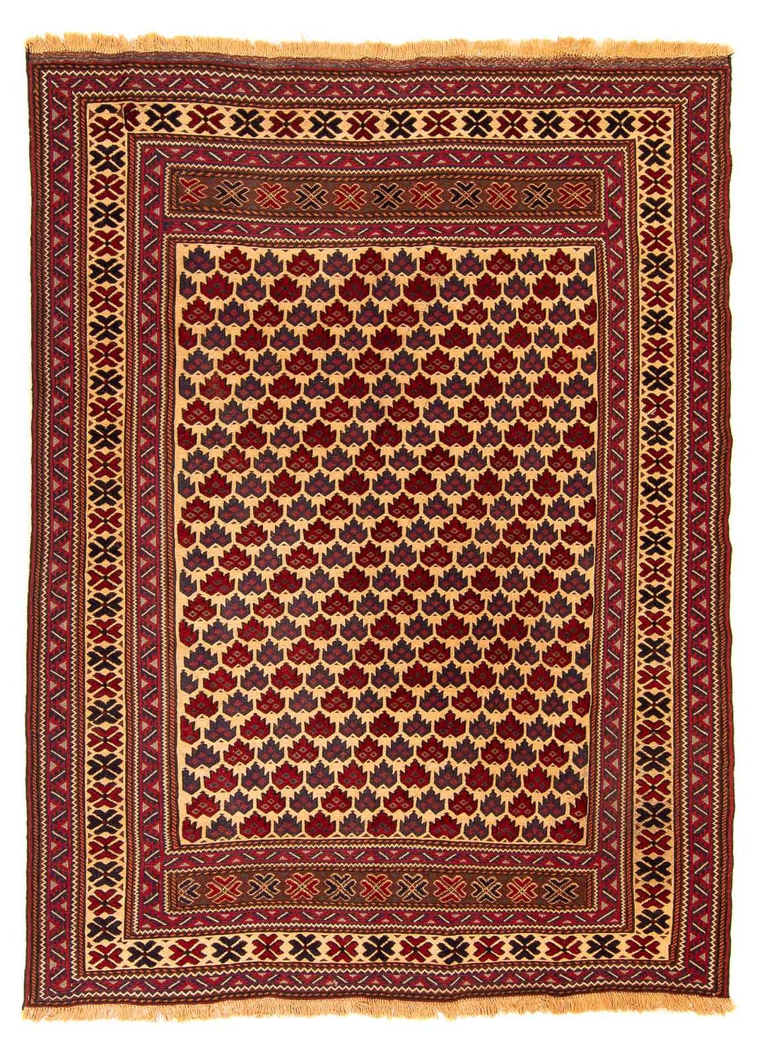 Kelim Carpet - orientalisk matta - 268 x 195 cm - flerfärgad