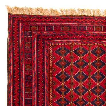 Tapis Kelim - Oriental - 202 x 153 cm - rouge foncé