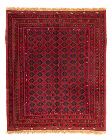 Tapis Kelim - Oriental carré  - 187 x 158 cm - rouge foncé