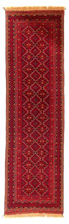 Alfombra de pasillo Alfombra Kelim - Oriental - 279 x 81 cm - rojo oscuro