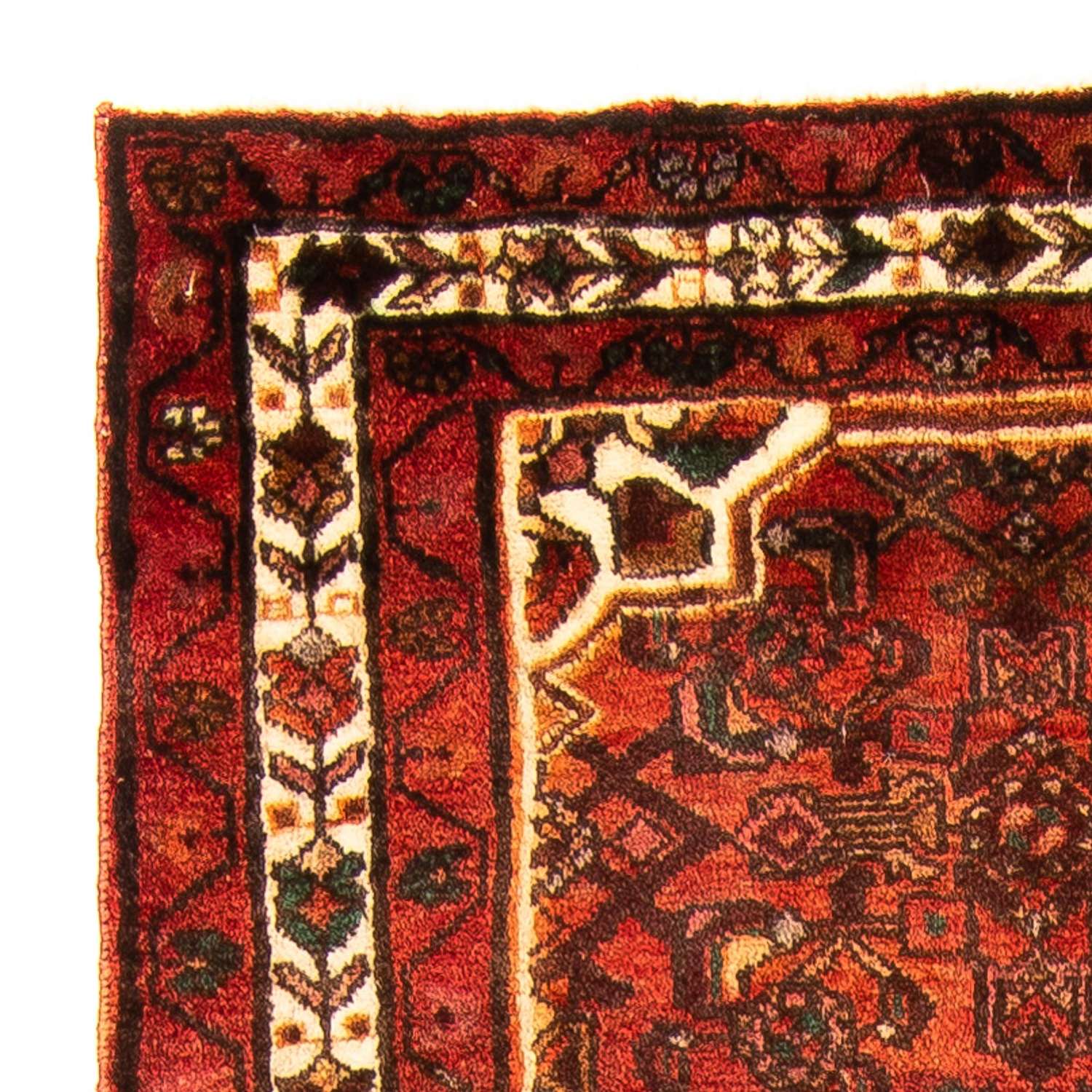 Løper Persisk teppe - Nomadisk - 176 x 106 cm - mørk rød