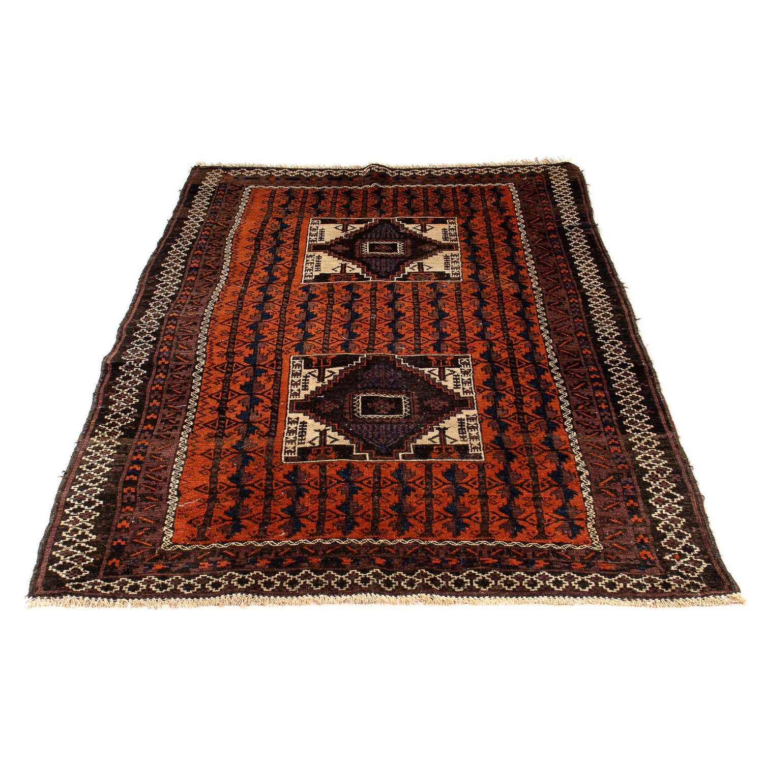 Balúčský koberec - 192 x 111 cm - hnědá