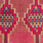 Runner Kelimský koberec - Starý - 400 x 180 cm - světle červená