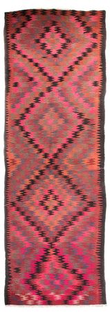 Corredor Tapete Kelim - Antigo - 420 x 130 cm - multicolorido